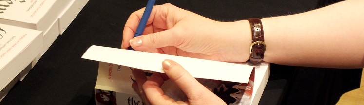 Book launch signing cropped